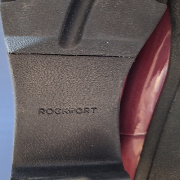 6.5 Rockport Lorraine ll Burgundy Hydro-shield Waterproof Rain Chelsea Boots - Picture 5 of 12